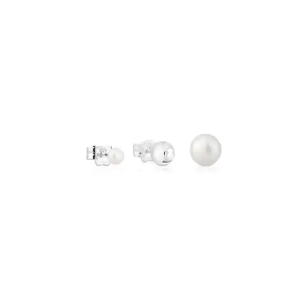 Tous Shapes Pea in a pod Pearl Row Line Earrings - Picture 11 of 16